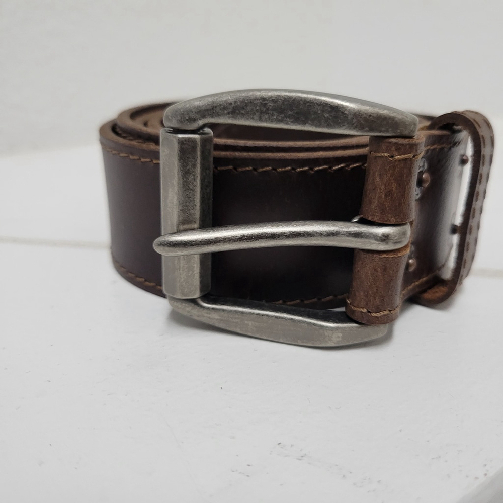 Levi's Men's Genuine Leather Brown Belt Size Large 38-40 Width 1.5"